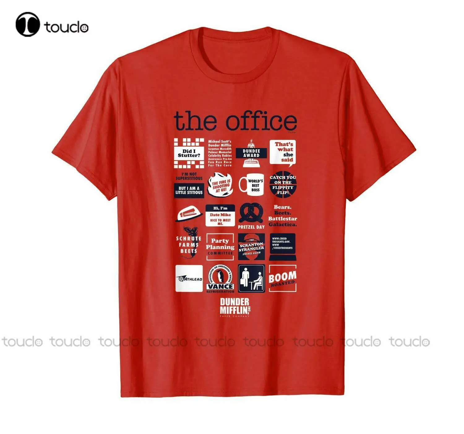 The Office Quote Mash Up Funny T-Shirt Tee White Tees For Men Custom Aldult Teen Unisex Digital Printing Tee Shirts New Popular