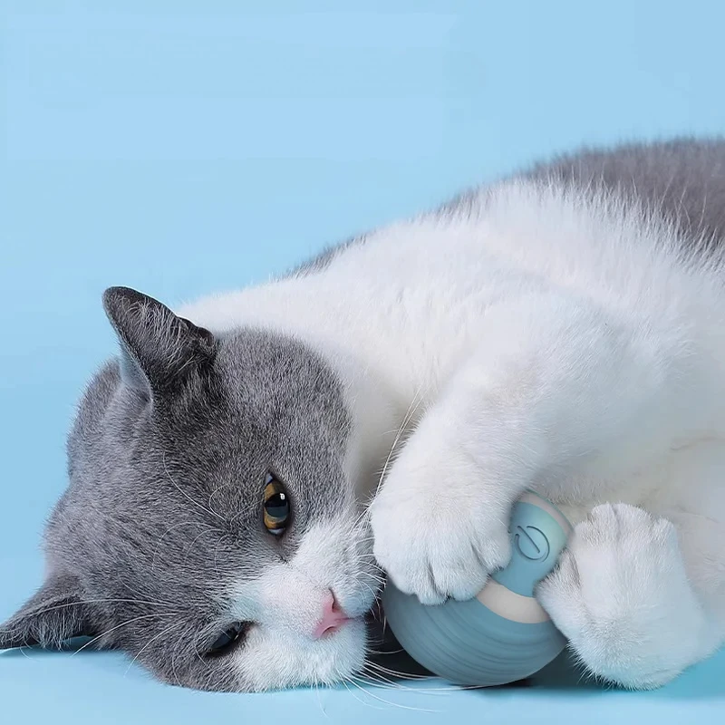 Cat Interactive Ball Smart Cat Toys for Pet Indoor Automatic Rolling Ball Electronic Interactive Cat Toy Cat Game Accessories view 3