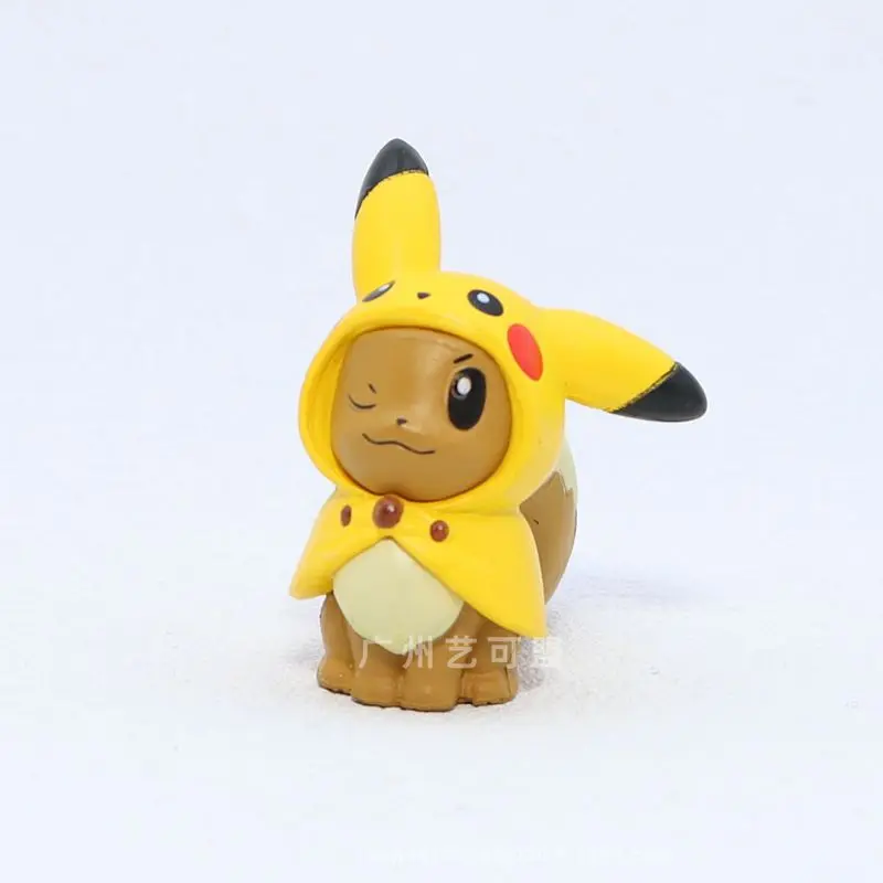 Pokemon Anime Gashapon Kapsel Spielzeug Piplup Figur Slowpoke Puppe Pikachu Psyduck Eevee Action-figuren Modell Ornamente Spielzeug Geschenke