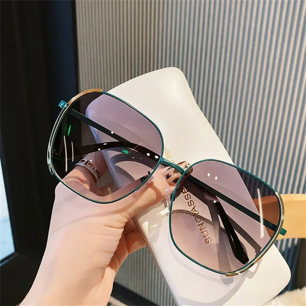 

Women and Men UV Resistant Eyelasses, Round Face Sunshades очки New Square Oversized Sunglasses Fashionable Sun Glasses