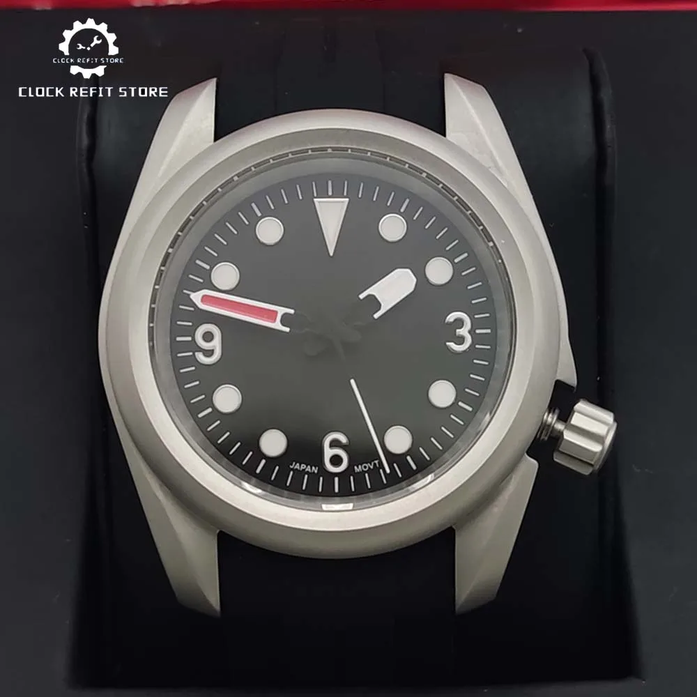 40mm Elegant Automatic Men's  Watch, Sapphire, Comfort Rubber Strap, Men's Stainless Steel Waterproof Watch