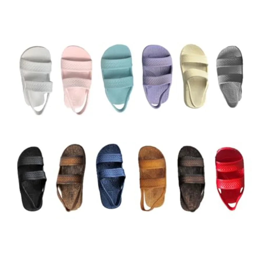 

J-Slips Toddler als with Back Strap - Comfortable Boys and Girls Jesus Jandals for Beach and Summer - Waterproof Hawaiian Slide