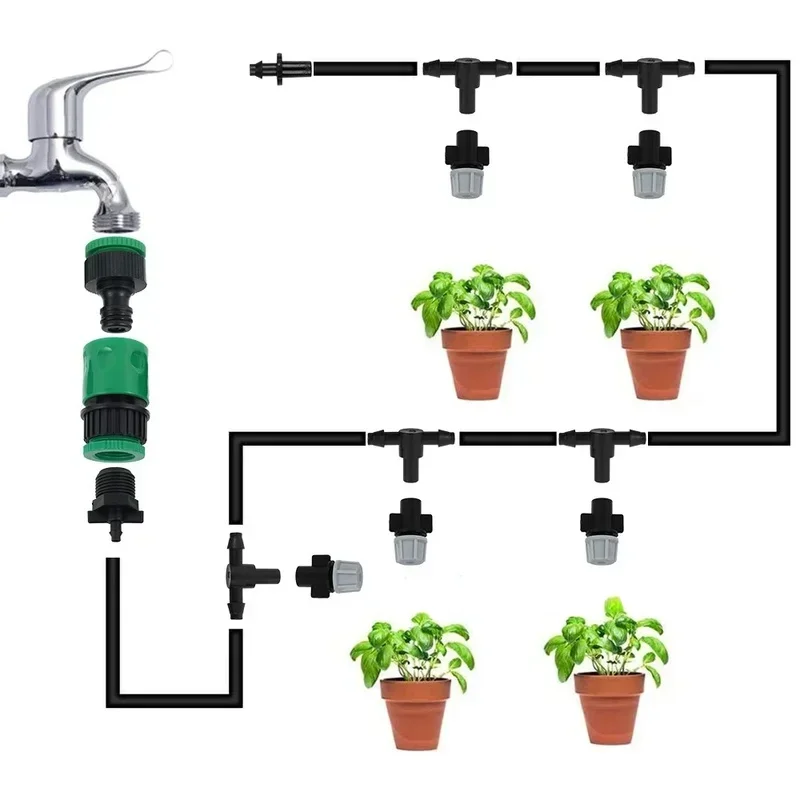 Nieuwe Irrigatie 10 Meter 10 Sprinklers Nozzles Water Sproeier Verneveling Fog Cooling Nozzle Systeem Tuin Agrarische Sproeier Systeem