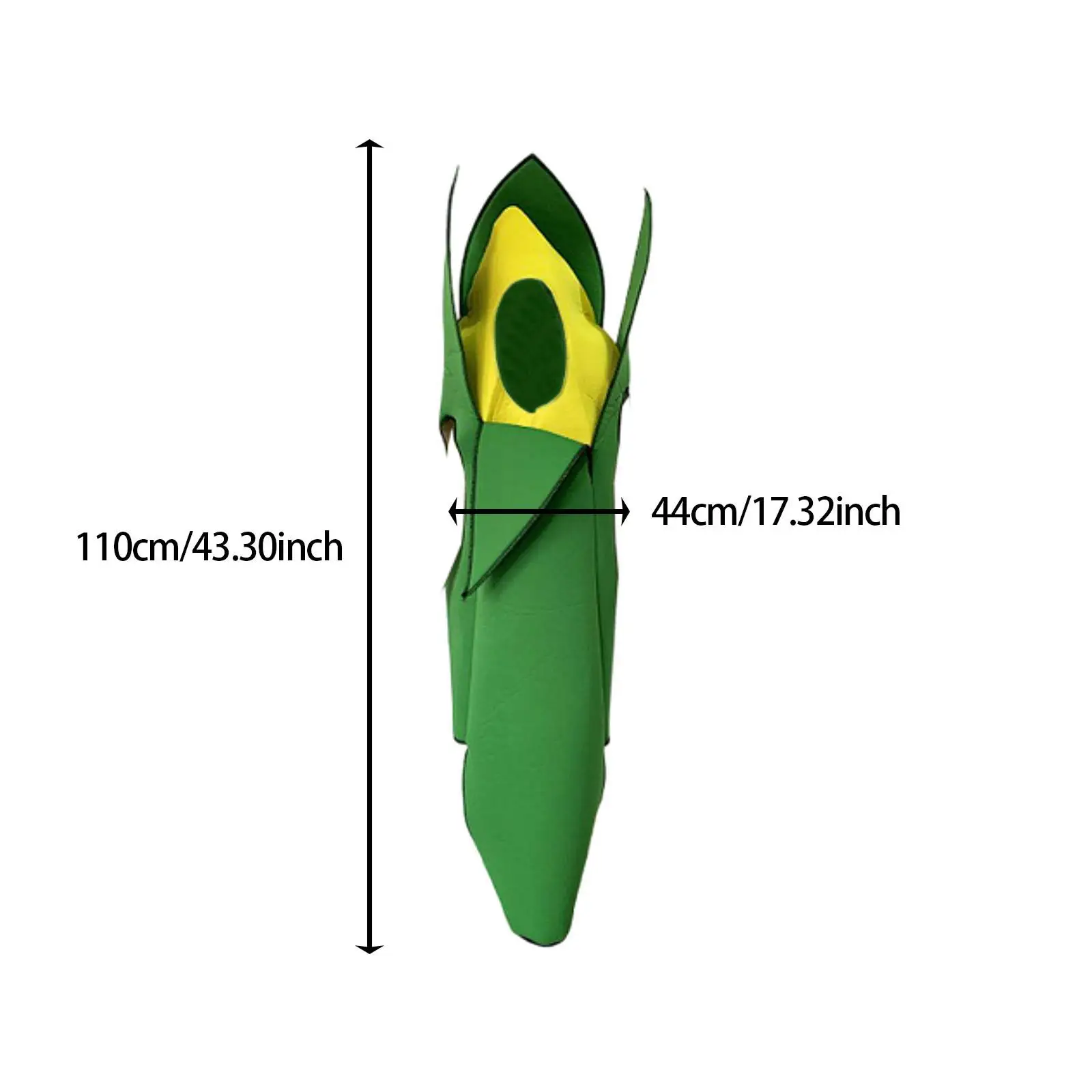 Disfraz de maíz, disfraz de comida para fiesta de actuaciones de juegos de rol