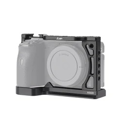 Camera Cage for Sony A6600 Mirrorless Camera Metal Protective Frame Cover Camera Rabbit Case Vertical Shooting L Shape Bracket