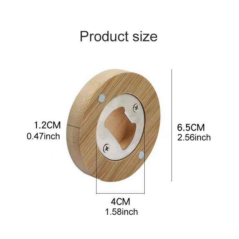 1~5pcs Blank DIY Bottle Opener Wooden Suitable for Bar or Household Barware Tool Wedding Favors Bottle Opener for Guests TMZ