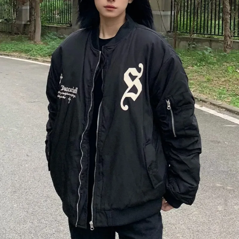 

Свободный бейсбольный джгут для пилотов для мужчин, осень-зима, большой размер 300, сумка, американский уличный повседневный джгут с лацканами