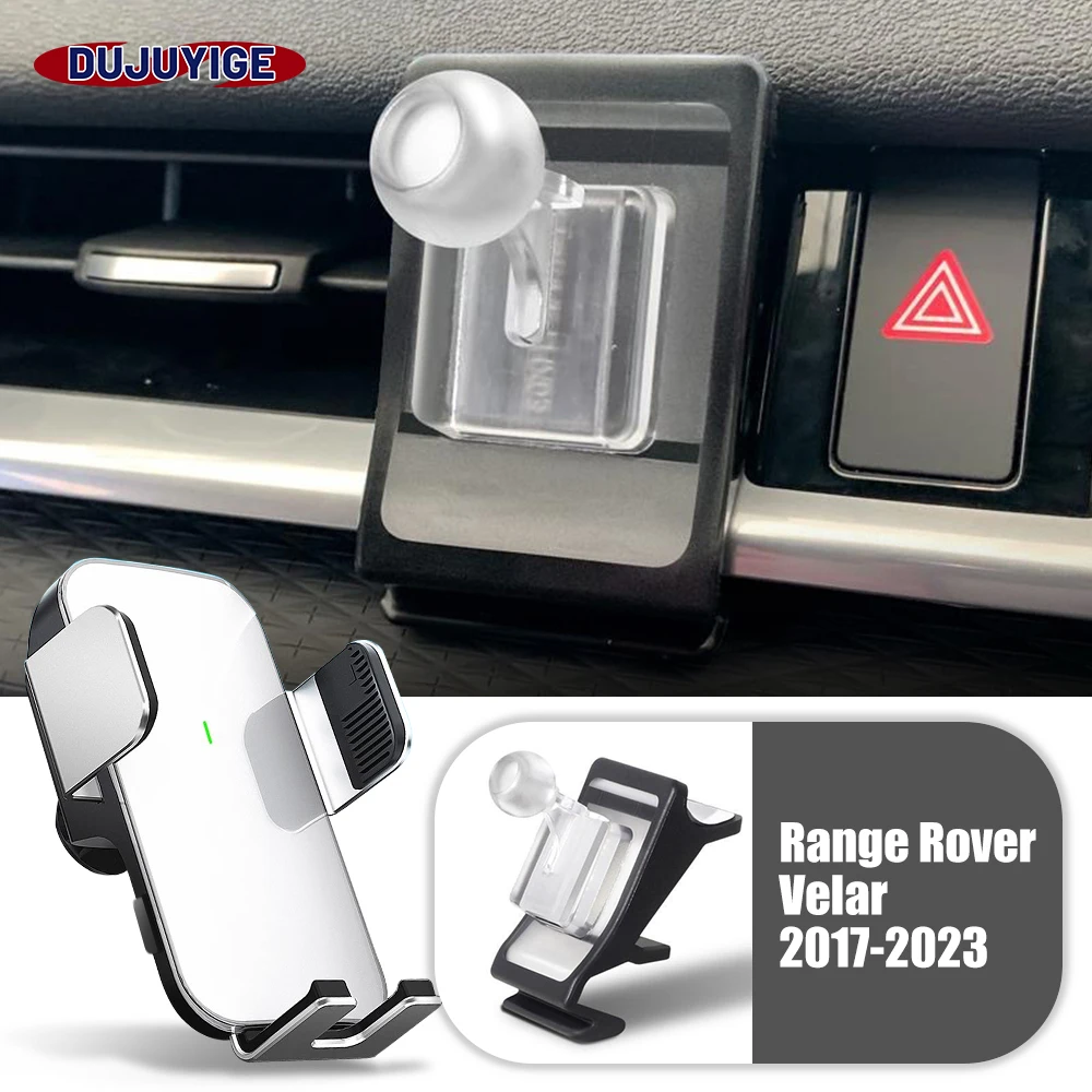 

Car Mobile Phone Holder Special Fixed Bracket Solar Magnetic Wireless Charging For Land Rover Range Rover Velar 2017-2023 2018