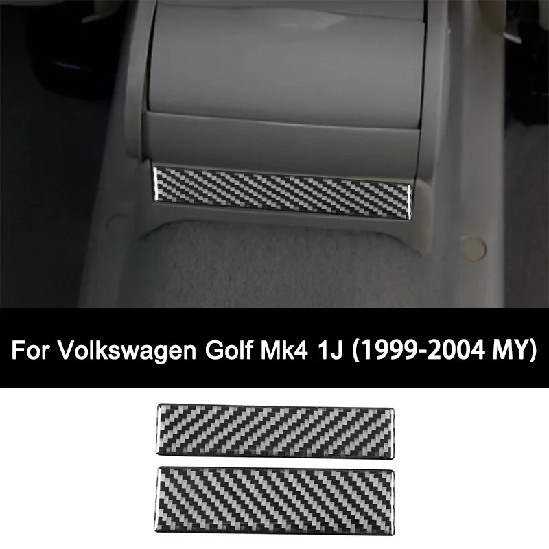 

For Volkswagen Golf Mk4 1J (1999-2004 MY), Premium Carbon Fiber Car Water Cup Holder Panel Interior Sticker Auto Accessories