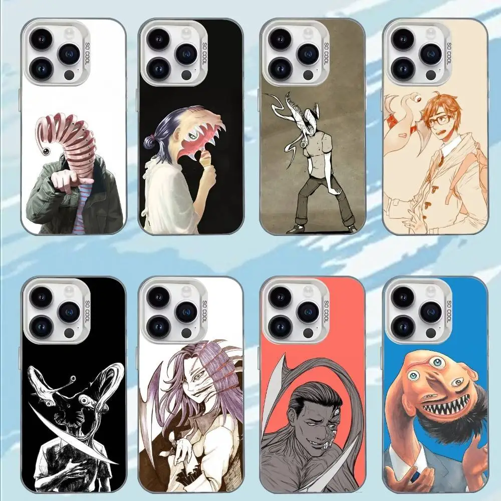 

Anime P-Parasyte Phone Case For iPhone 17,16,15,14,13,12,11,Mini,Pro,E,MAX White Candy Matte Shockproof Cover