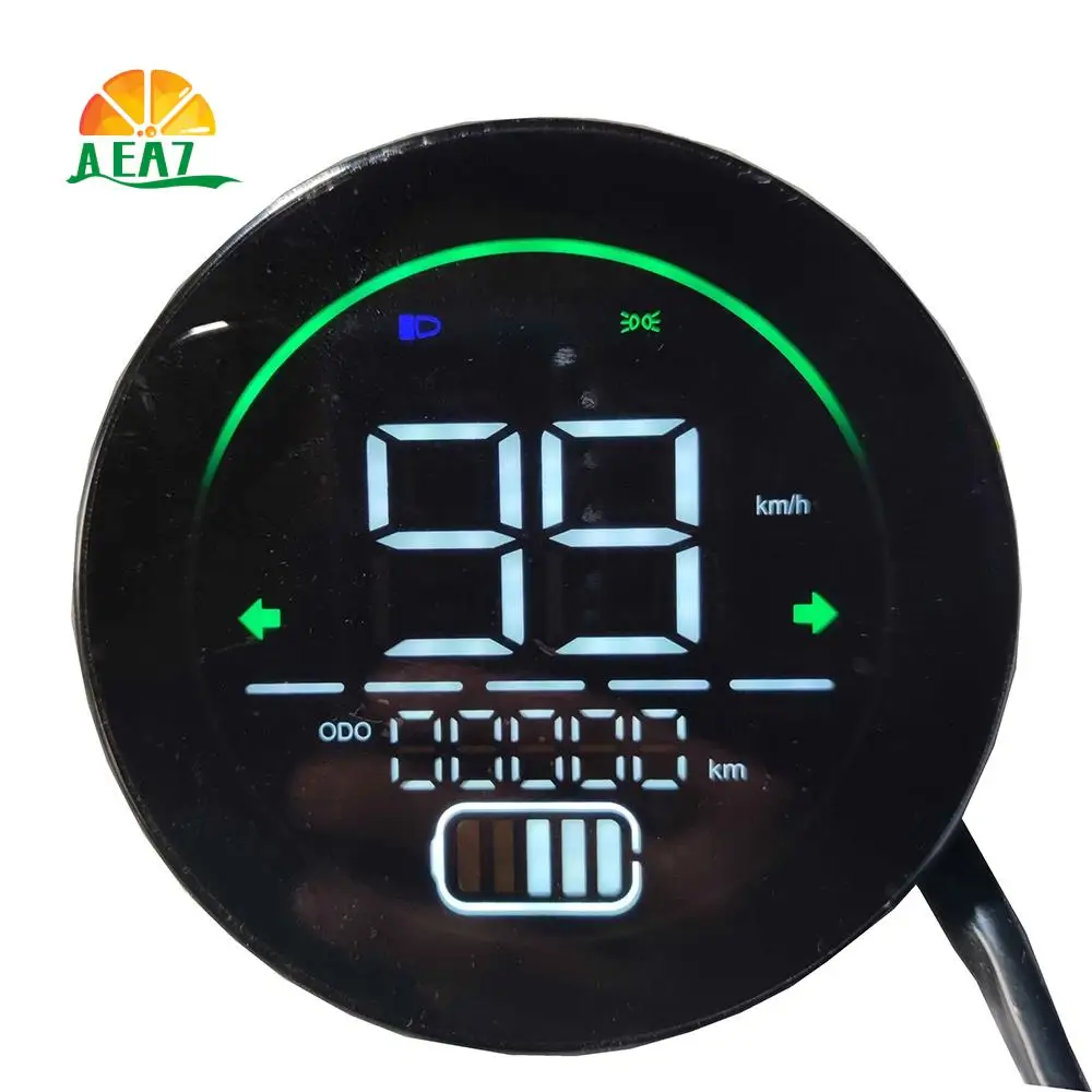 

AEA7-Electric Bike Speedometer Scooter Dashboard Indicator 48V 60V 72V Lead-Acid Battery LED Instrument Display