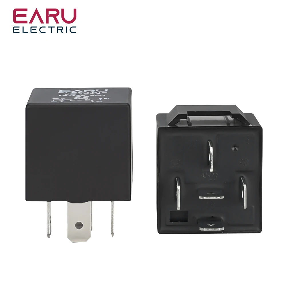 4 5 Pin 4P 5P 40A Waterproof Car Relay Long Life Automotive Relays Normally Open DC 12V/24V Relay For Head Light Air Conditioner