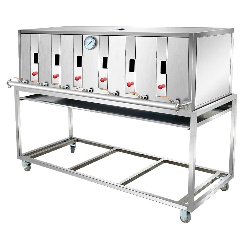 Intelligent electric fish grill Commercial restaurant Charcoal-free fish grill Stainless steel gas grill Automatic oven