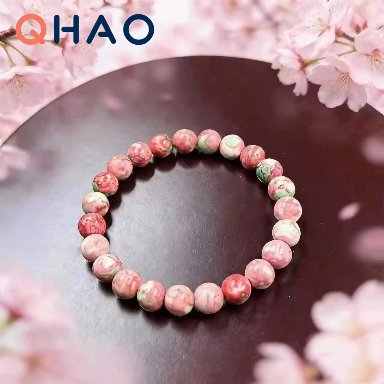 Colorful Imperial Jasper Rose Quartz Beaded Bracelet Women Fashion Jewelry for Love and Friendship Bracelet for Women Charm image 5