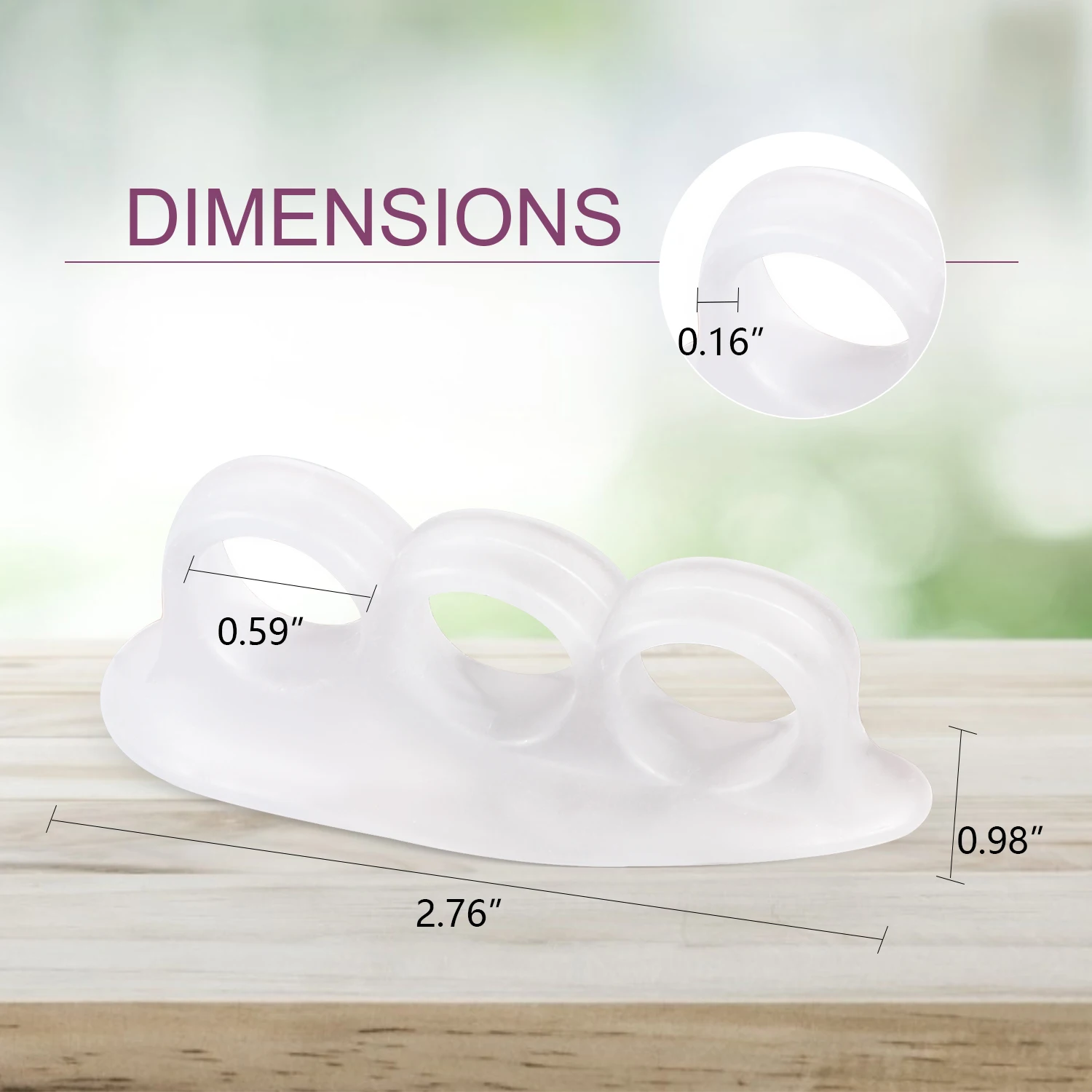 

2Pcs/pair Sumifun Toe Separator Gel Toes Overlap Orthopedics Hallux Valgus Bunion Correction Foot Health Care Clamp Protector