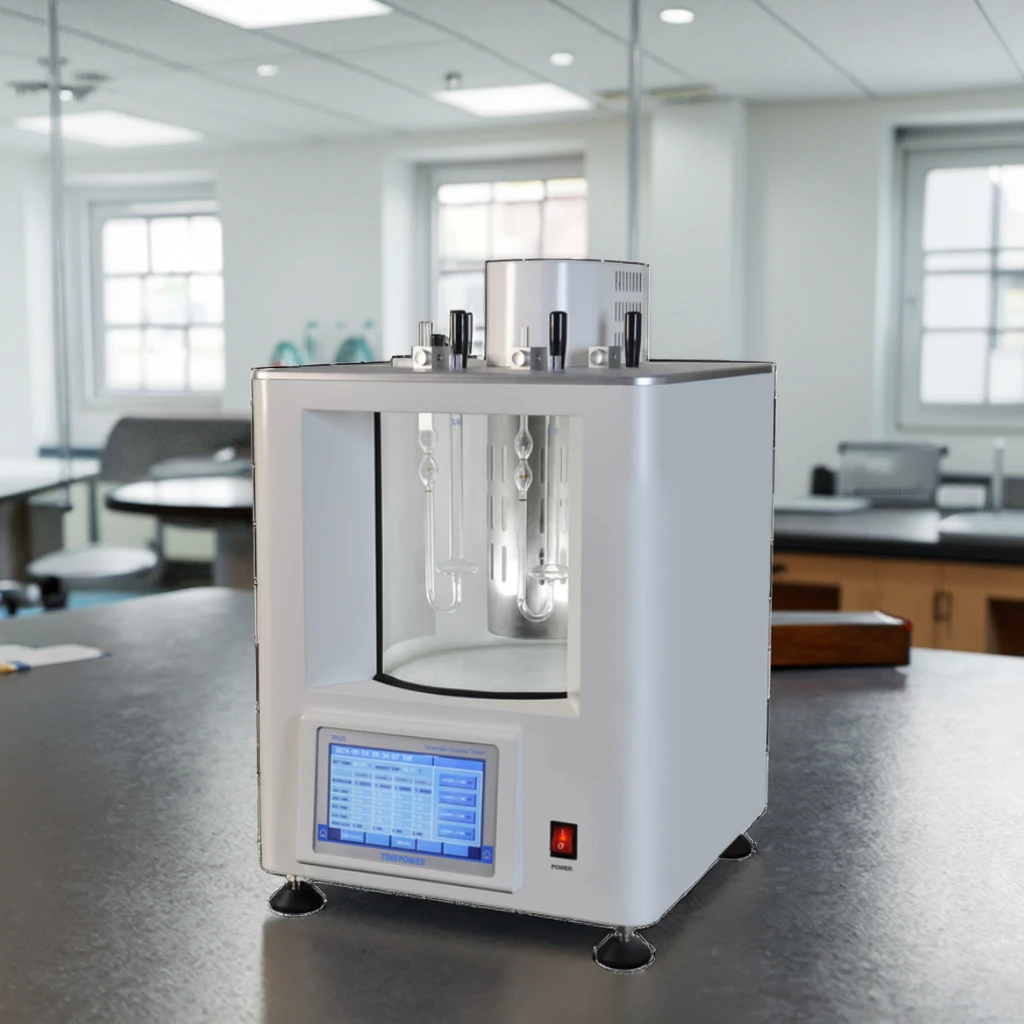 TIMEPOWER TP625 مقياس اللزوجة الحركية 4 ثقوب التنظيف اليدوي اختياري برودة زيوت التشحيم اختبار 4 حفرة التنظيف اليدوي مقياس اللزوجة