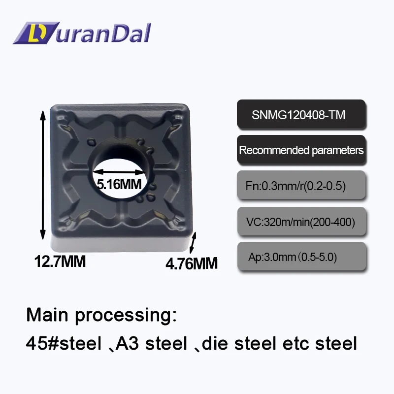 snmg 120408 tm lc6125 ferramenta de torneamento insercoes de carboneto revestimento cvd para ferramentas de oficina mecanica de aco placas de torno 01