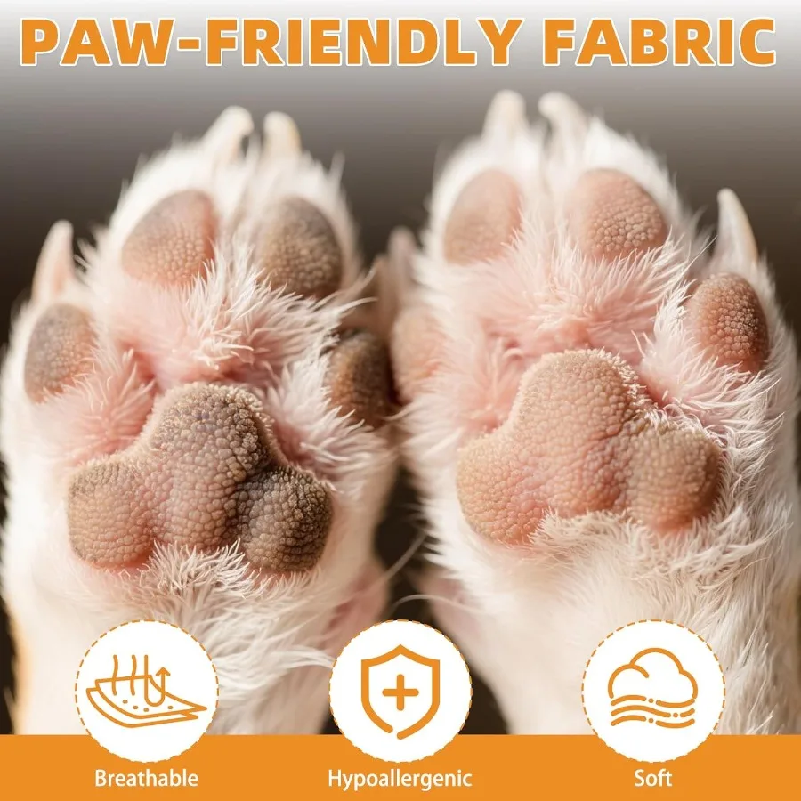 جوارب مضادة للانزلاق للكلاب لمنع لعق أحذية الكلاب للرصيف الساخن والأرضيات الصلبة جورب متين ناعم مزدوج الجوانب #4