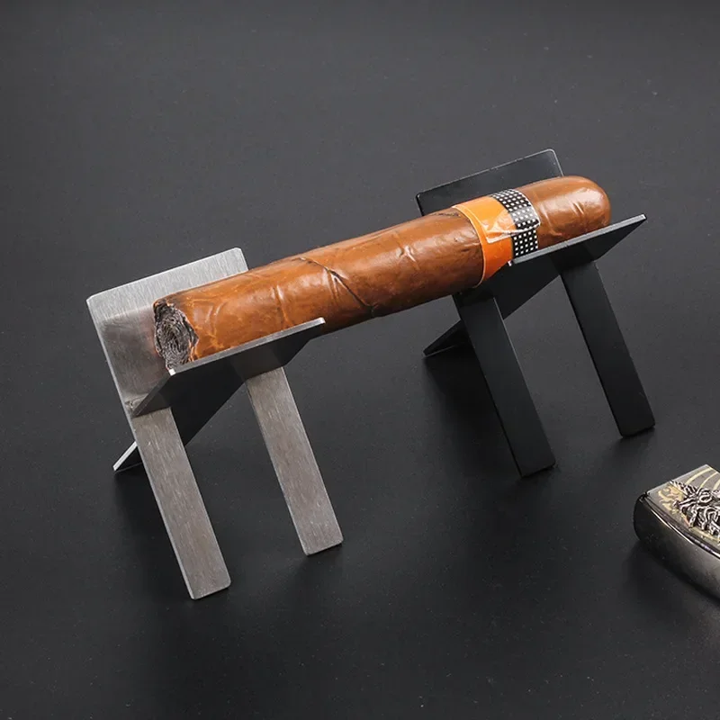 

Foldable Organizer for Cigar Holder Stainless Steel Cigar Cigarette Display Bracket Rack Silver Smoking Accessories