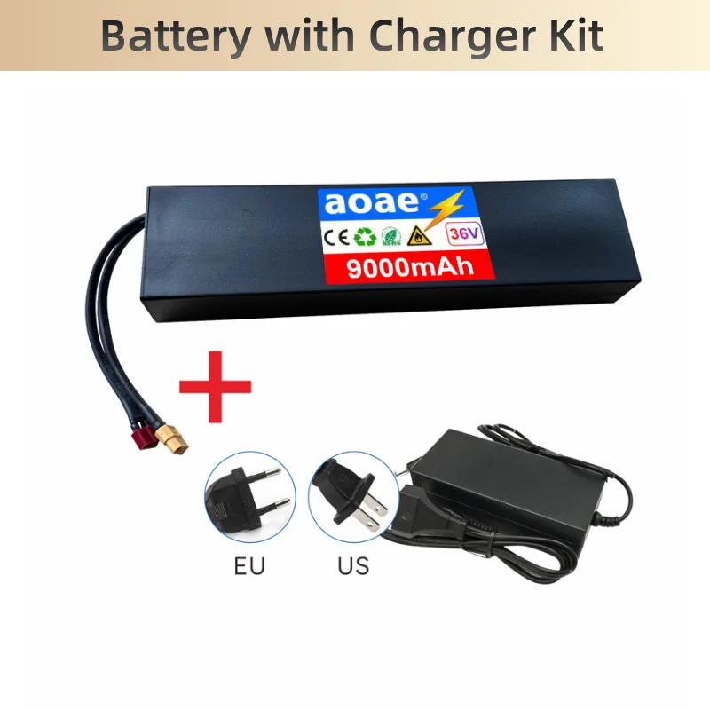 2026 New 10S3P 36V Battery 9Ah 18650 Lithium Battery Grade-A Cells 500W-1000W Built-in BMS, Supports 21700 Battery Customization