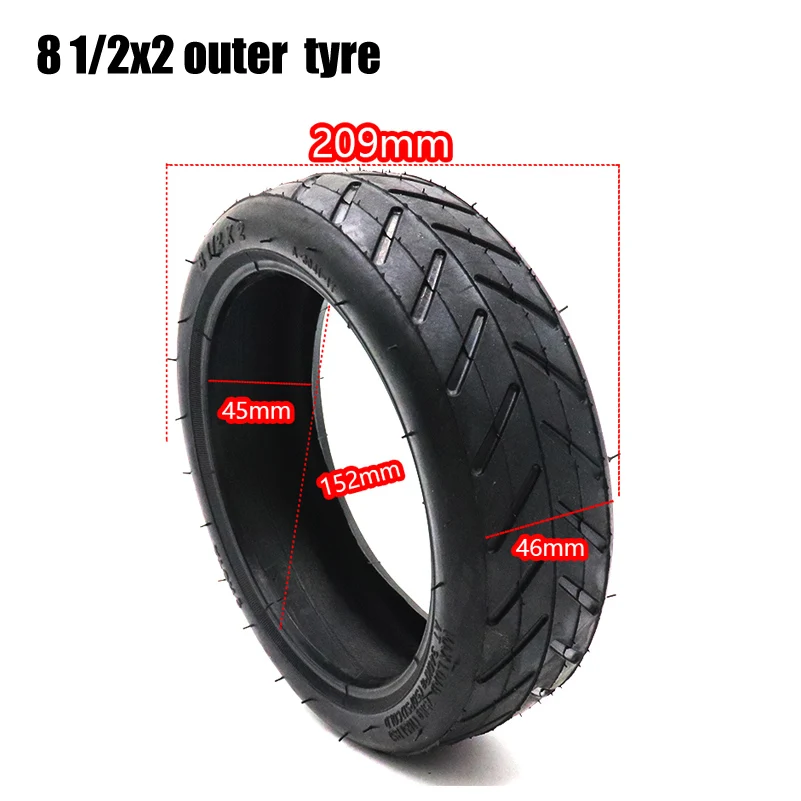 50/75-6.1 for Xiaomi Mijia M365 Pro Electric Scooter Inflatable Outer Tyre 8 1/2X2 Tube Tire Replacement Inner Camera