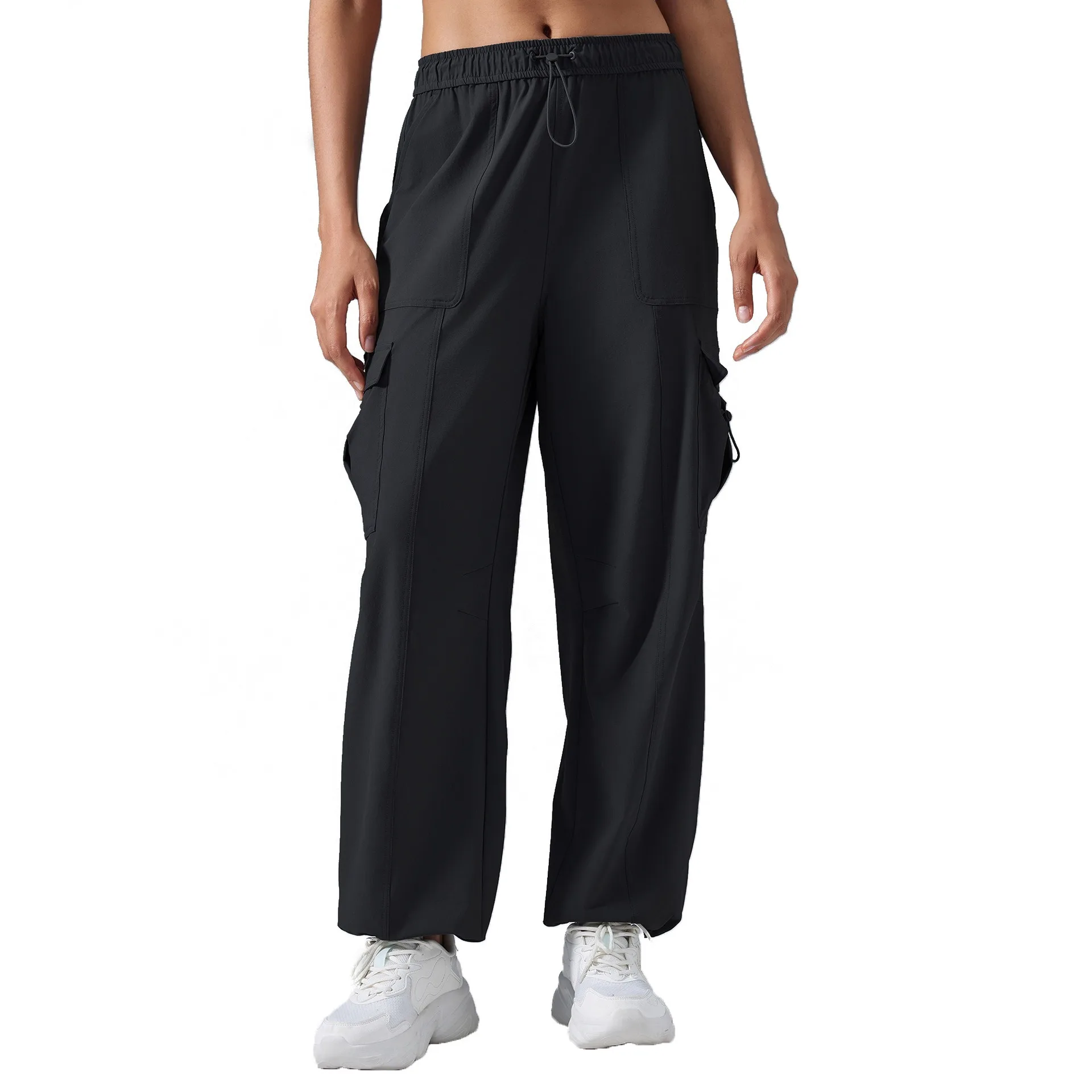 Lemon Women's Dance Work Wear Pant Spring Summer 2026 New Straight-Leg High-Waist Solid Color Versatile Relaxed-Fit Trousers