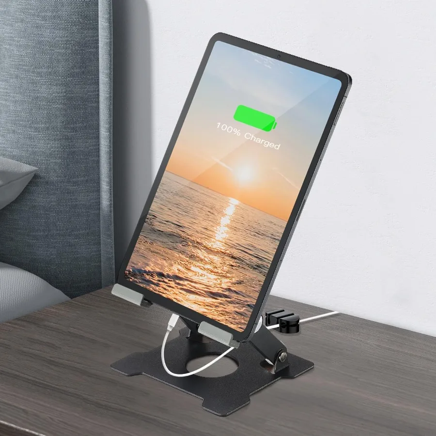Soporte para tableta Soporte para tableta para iPad Soporte de escritorio multiángulo portátil ajustable Compatible con iPad Pro 9,7 10,5 12,9 Aire mínimo