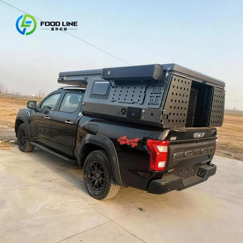 Customized Truck Bed Camper Lift Top Shell for Pickup - Hardtop Roof Top Tent Cap for Overland Camping Pickup Tent Truck Camping