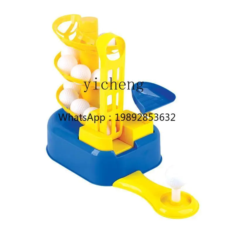 Brinquedo infantil automon servir dispositivo de golfe esportes ao ar livre indoor pai-filho bola de golfe prática interação