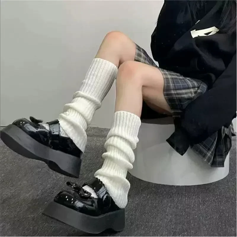 1/2 Pcs Lolita Knitted Stacking Socks Autumn/Winter Japanese Extended Leg Jk Leg Socks Decorative Leg Socks Show Thin Legs Set