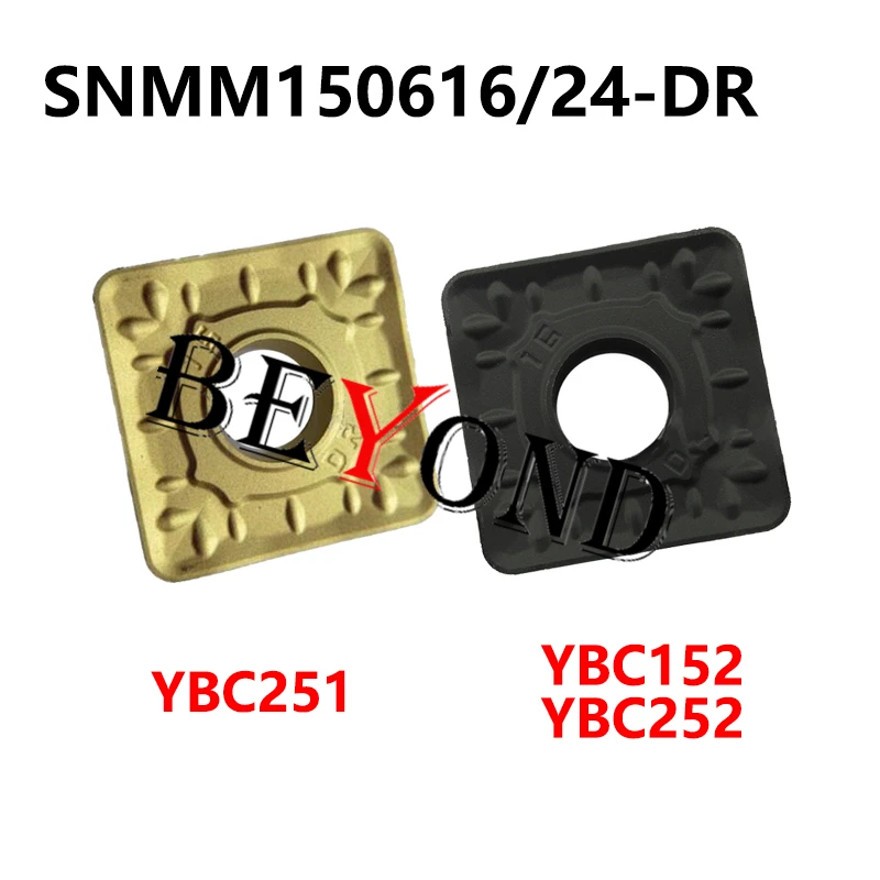 100% Original SNMM150616-DR YBC251 YBC252 SNMM150624-DR YBC152 Carbide Inserts CNC Processing Steel SNMM 1506016 150624 Tools