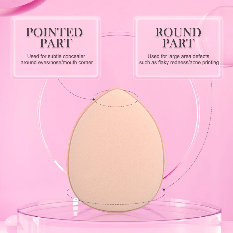 20 ชิ้น Mini Finger Puff แต่งหน้าฟองน้ําชุด Air Cushion เครื่องสําอางค์พัฟ Wet & Dry BB ครีม Applicator คอนซีลเลอร์ Foundation พัฟ