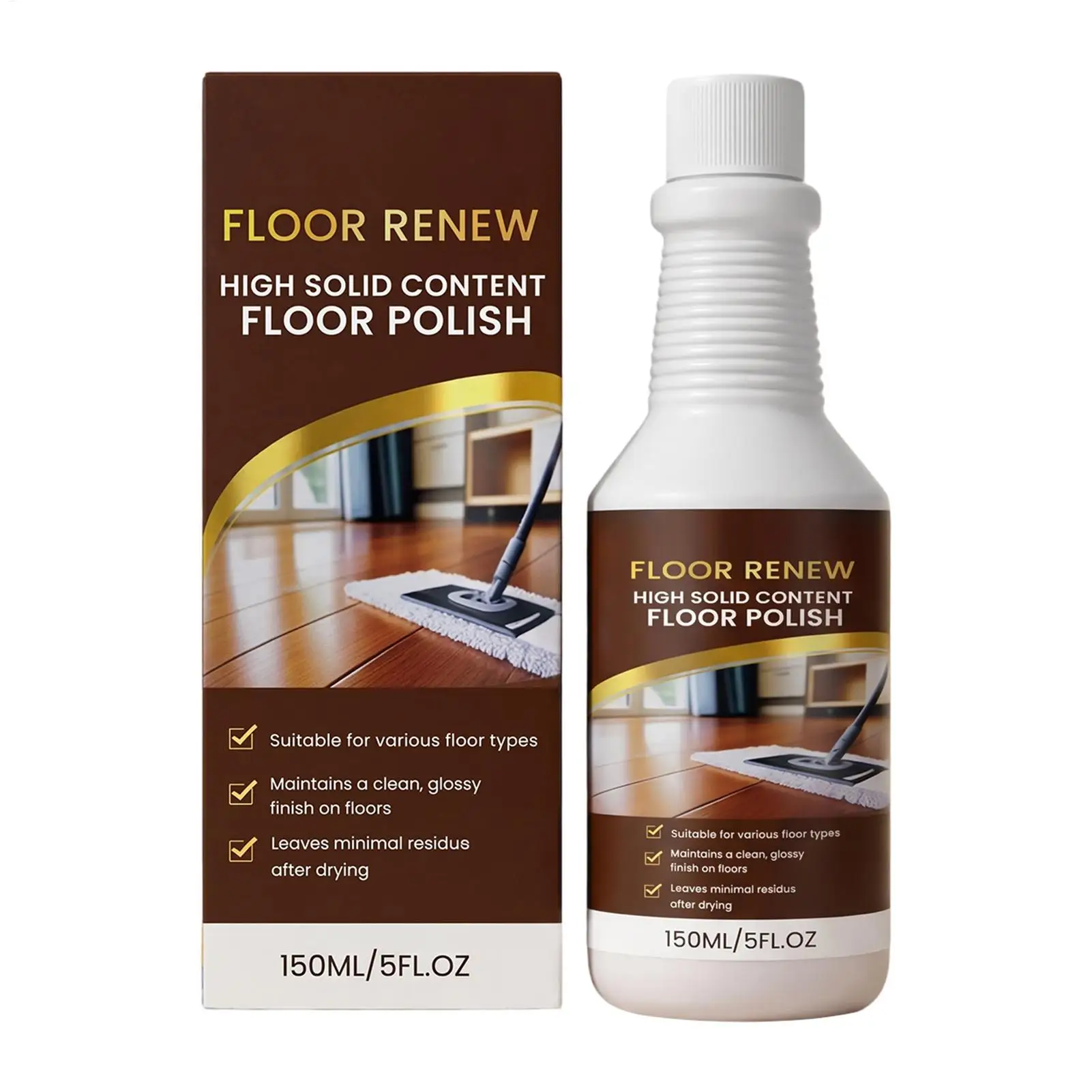 Wood Floor Restorer 150ml Household Cleaning Agent Wood Floor Gloss Renewal Restorer for Protective Layer Scratch Removal Repair