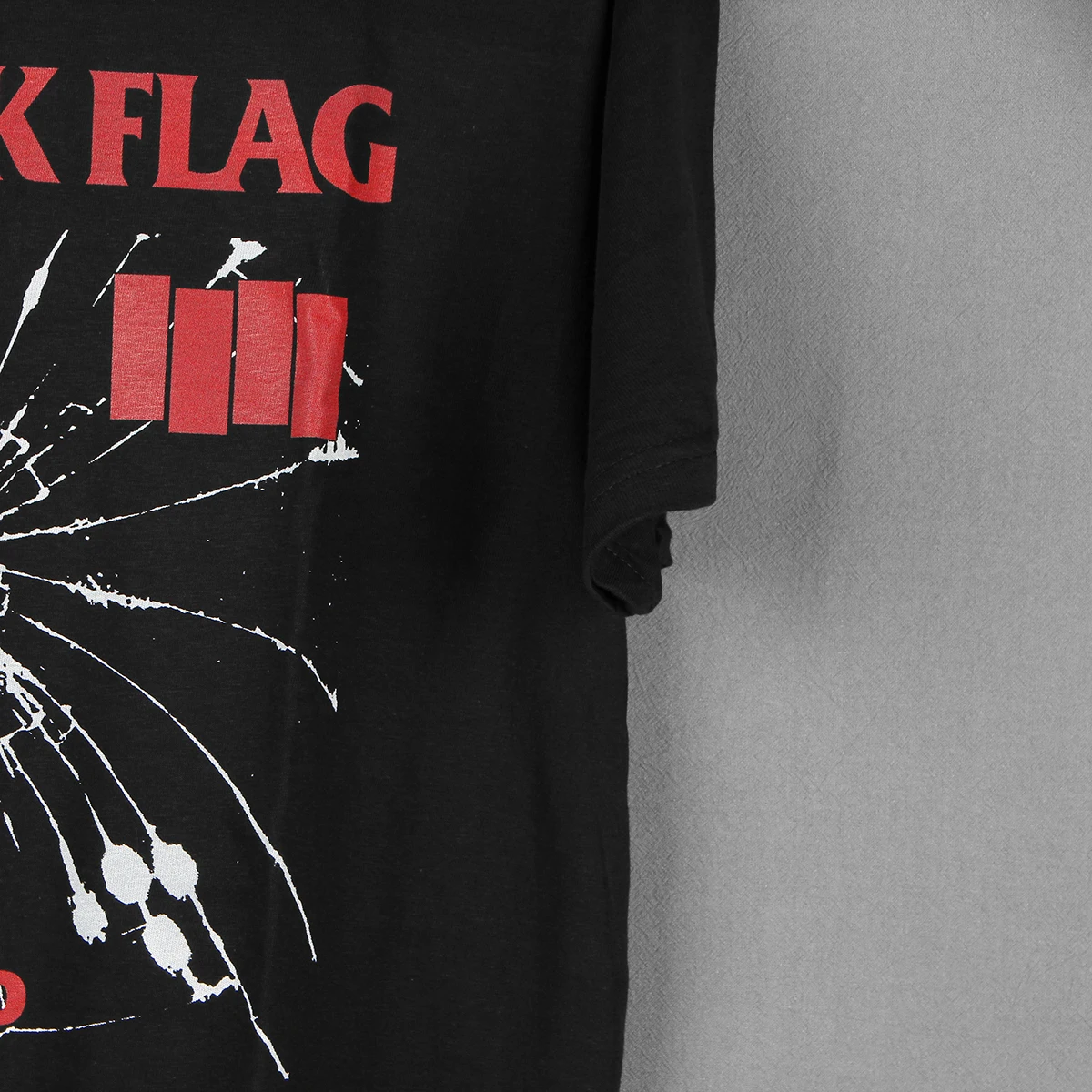 Black Flag T-Shirt Damaged 80S Hardcore Punk Band SST Husker Du Bad Brains Men Summer Short Sleeves Cotton Tee Shirt