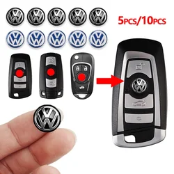 2/5/10Pcs 14mm Car Key Emblem Stickers Auto Control Key Logo For Volkswagen VW Golf 4 5 Tiguan Jetta Transporter Passat T5 Polo