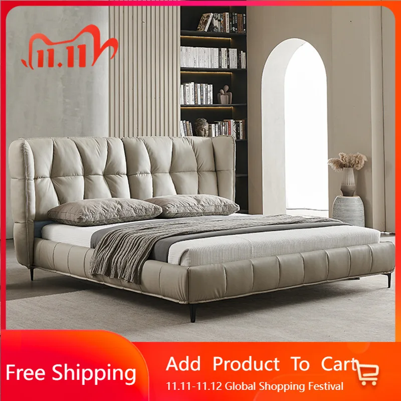 

Funky Modern Bed Nordic Fashionable Replica Create Quality Bed Minimalist Master Bedroom Postmodern Muebles Hotel Furniture