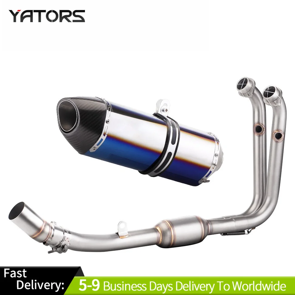 

For CF-Moto 450SR 2022-2024 Complete Exhaust System Header Mid Pipe 51mm Muffler Exhausts Pipes