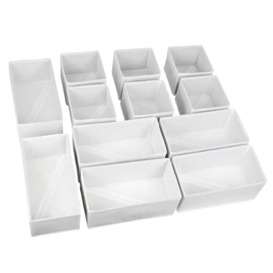 

Drawer Organizer Clothes, Foldable Fabric Dresser Organizer Closet Organizers and Storage Box for Underwear, Folded Clothes, Ba