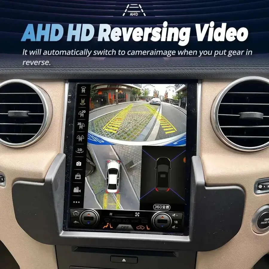 راديو سيارة Android14 لسيارة لاند روفر ديسكفري 4 LR4 2009-2016 نظام تحديد المواقع والملاحة ستيريو السيارة + شاشة LCD للميخ راديو CarPlay #6