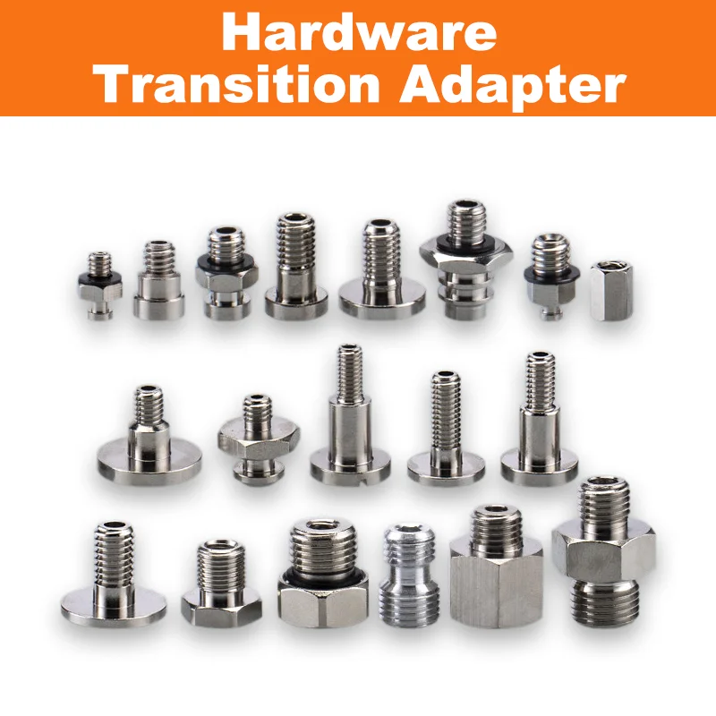 5pcs/pack Miaode Type Metal Vacuum Suction Cup Fitting Connector M3X3 M6X20 Thread Adapter Pneumatic Accessories