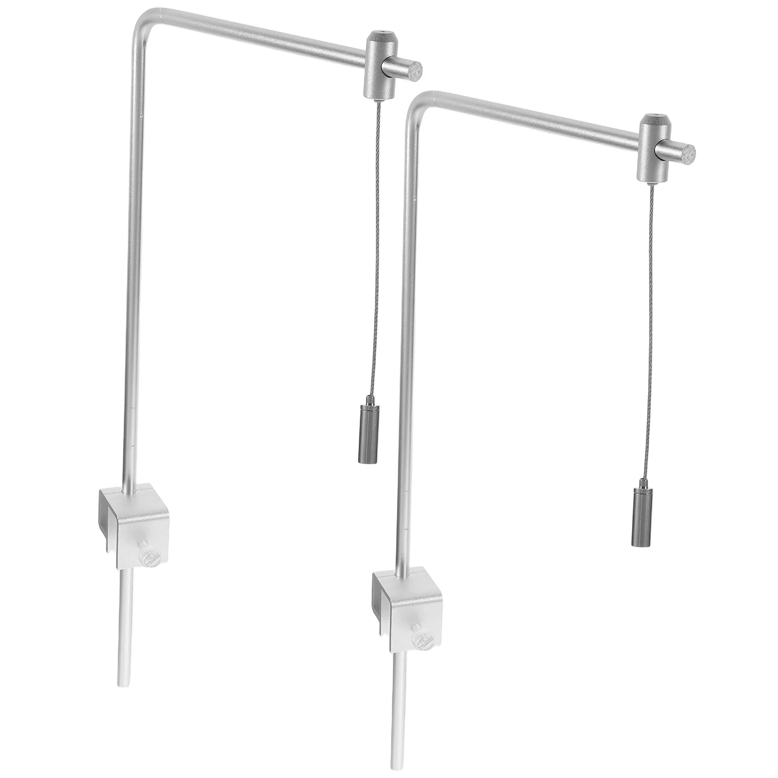 

2pcs Aquarium Light Mounting Bracket Adjustable Aluminum Alloy Stand For High Brightness Tank Lighting Plant Growth Aquatic