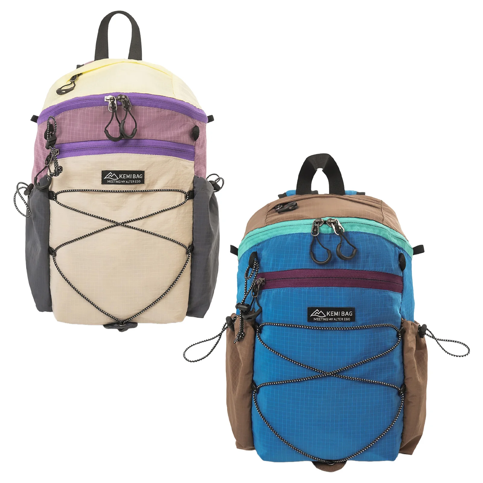 1pc Hiking Backpack 1680D Oxford Fabric for Weekend Trip City Commute School Large Capacity Water Resistant Daypack Durable