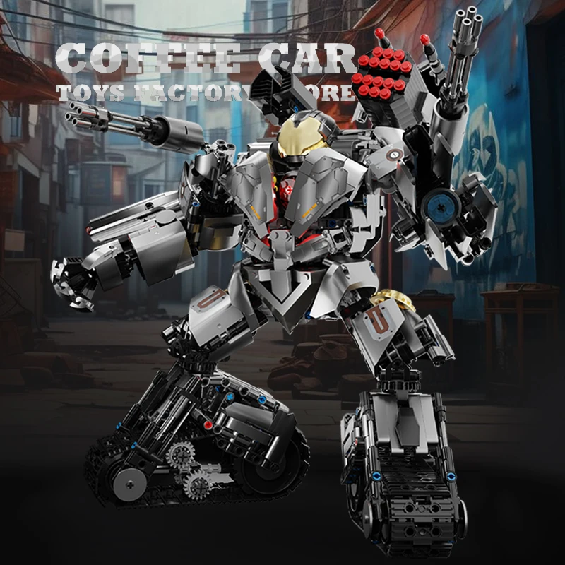 Combat Battle Mech Model MOC Bricks Kit Super Mecha Robot Building Blocks Action Figure Puzzle Toys Adult Birthday Gift STEM NEW