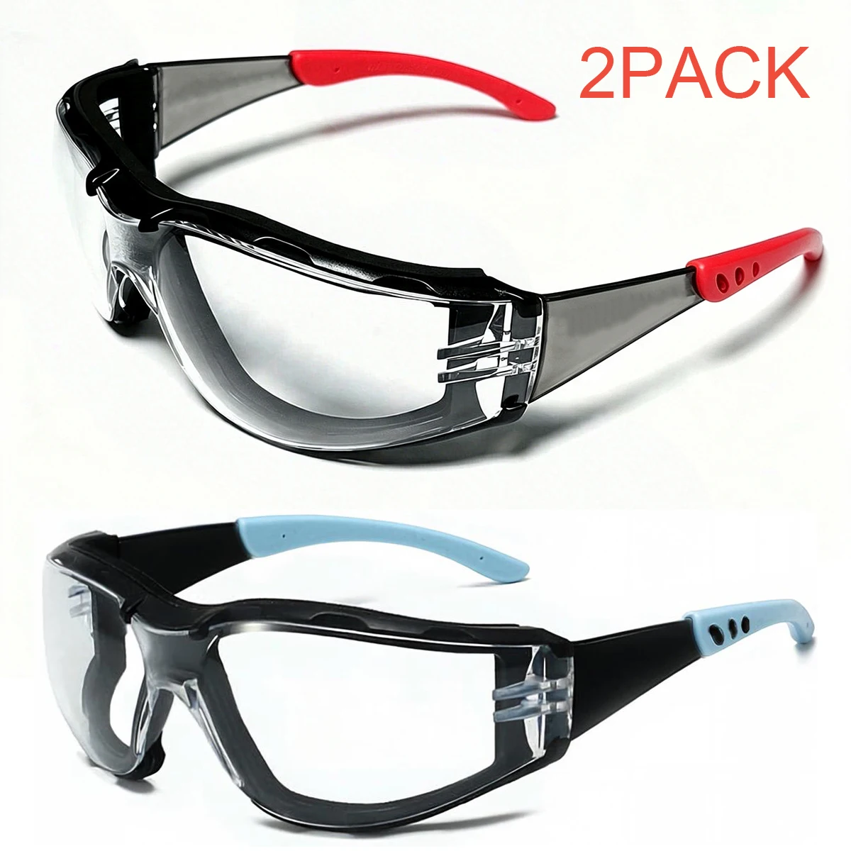 ANSI Z87.1 Certified Impact-Resistant Goggles Anti-Fog Scratch-Proof Soft Pad for Shooting Woodworking Lab Industrial Use HM17