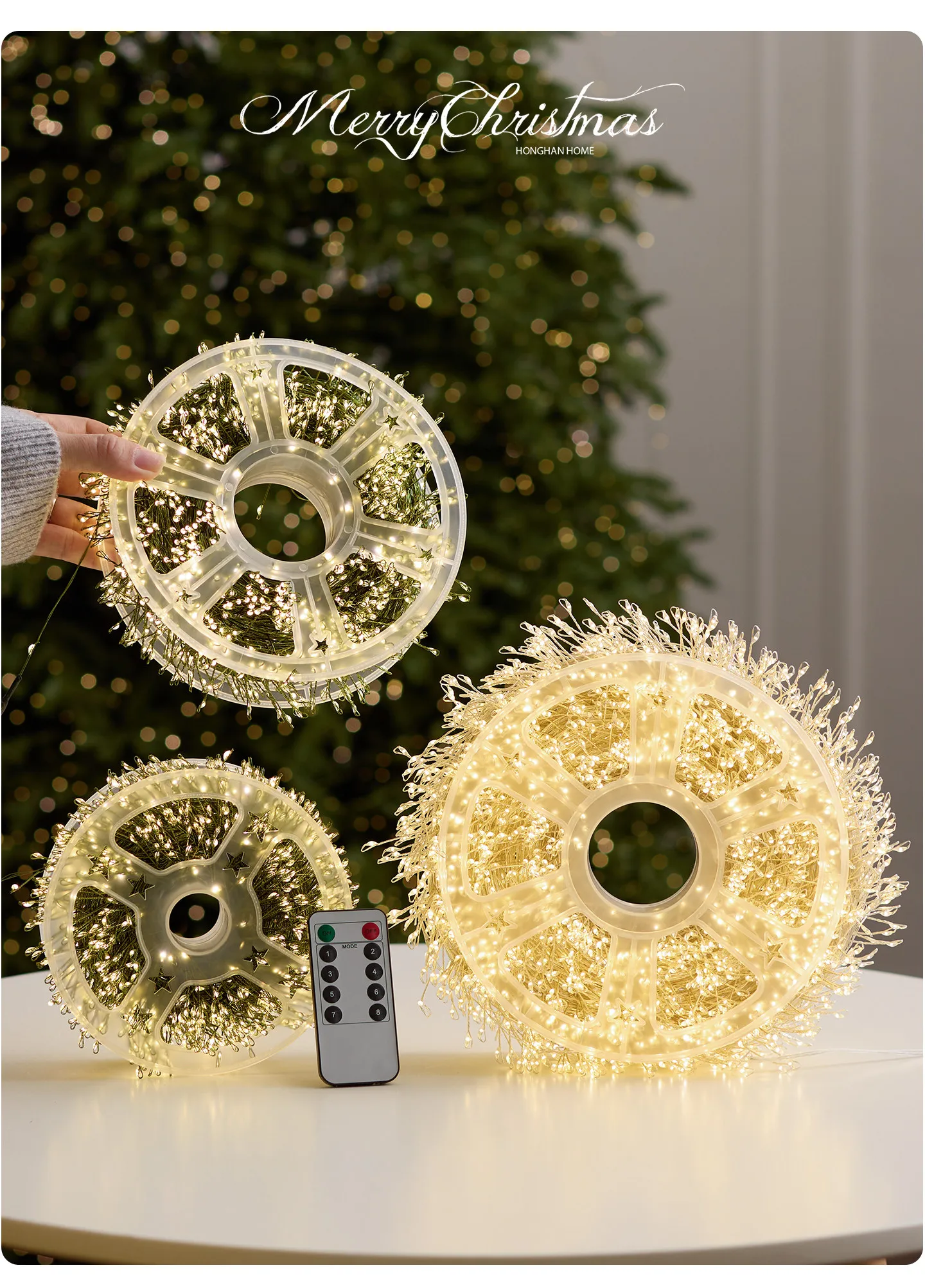 Honghan export South Korea firecracker lights 3000 lights copper