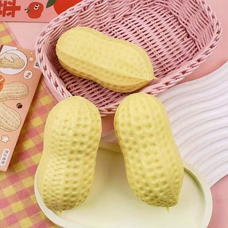 Knuspriger Erdnuss-Stressball, Quetschbares Squishy-Fidget-Spielzeug mit Butterweichem Gefühl zur Angstlinderung – Detail 5