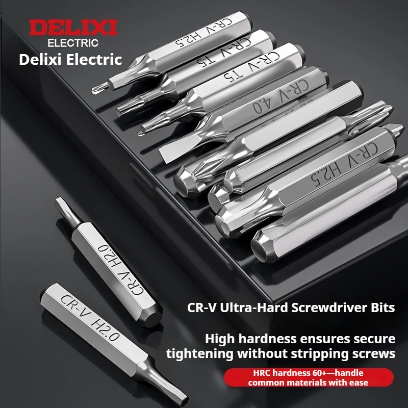 Delixi Multi-Functional Screwdriver Set Multi-functional Mobile Phone Precision Repair Disassembly Tools Magnetic Head for Home