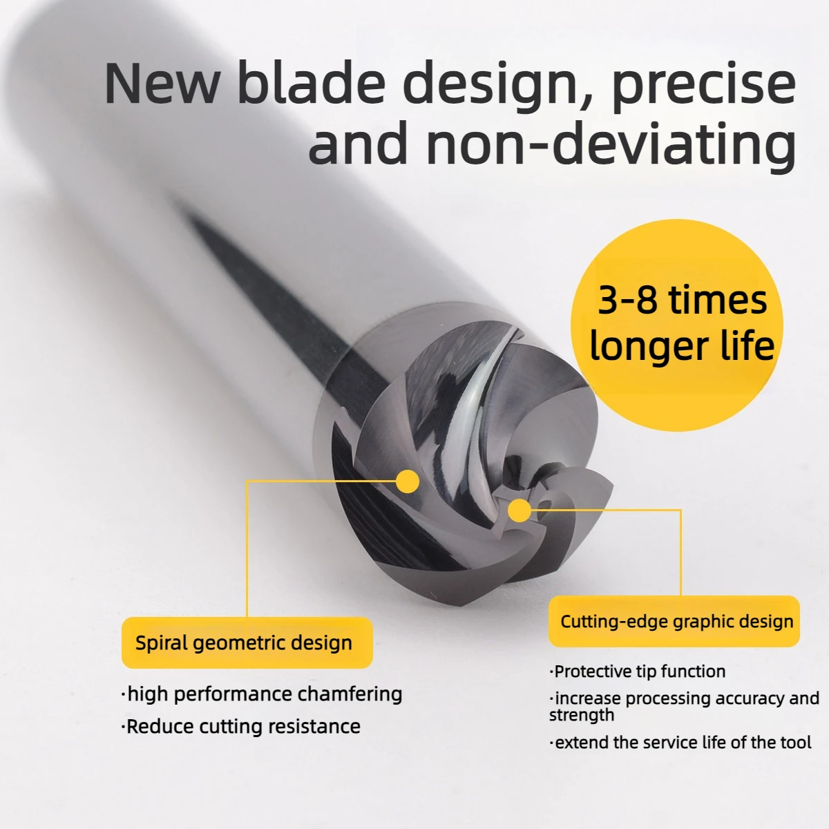 HRC62 30/40/60/90 Degree Spiral Chamfer Milling Cutter 4-Flute Inner Hole Straight Shank Chamfering Cutters CNC Machining Tools