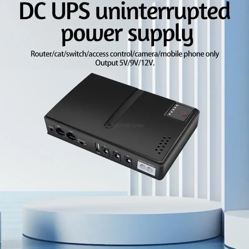 Alimentatore UPS per router 5V 9V 12V 10400mAh con uscita multipla per dispositivi mobili rete sorveglianza DC1036P