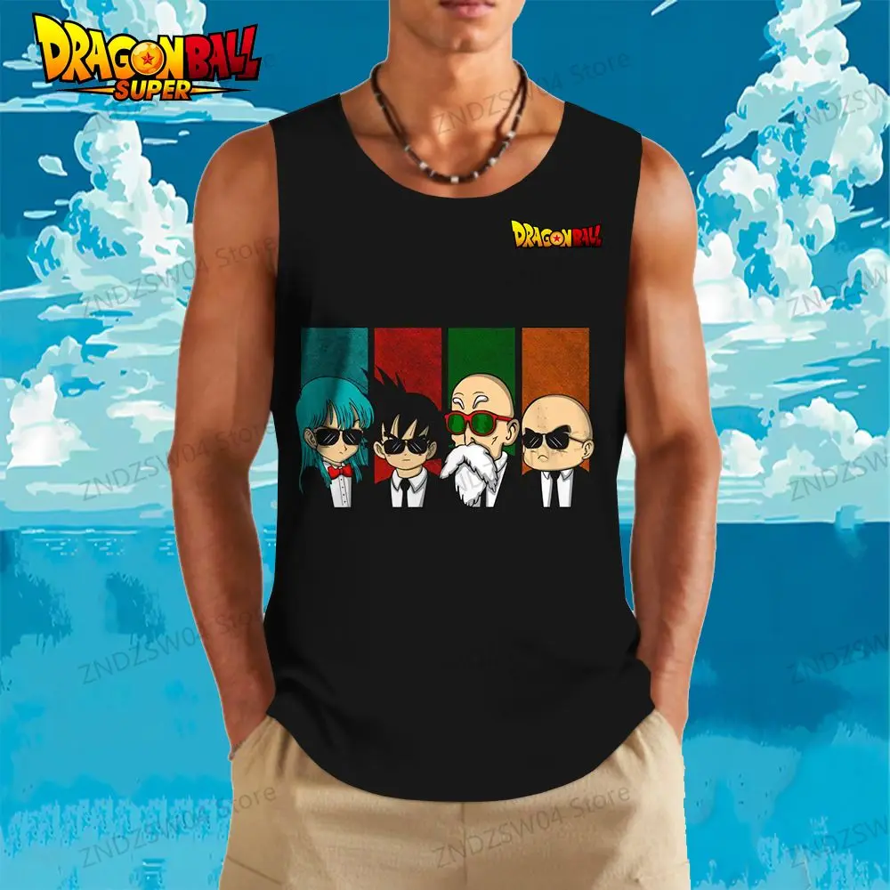 Goku 2024 Vegeta Męski dziecięcy Tank Top Gym Dragon Ball Z Cool Anime Sexy Wear Summer Harajuku Style Oversized 110-6XL Tops